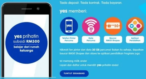 Semakan Bantuan Jaringan Prihatin B40 2021 Maxis, Digi, Celcom, Yes