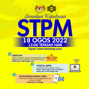 Semakan Keputusan STPM 2021 (Online & SMS)