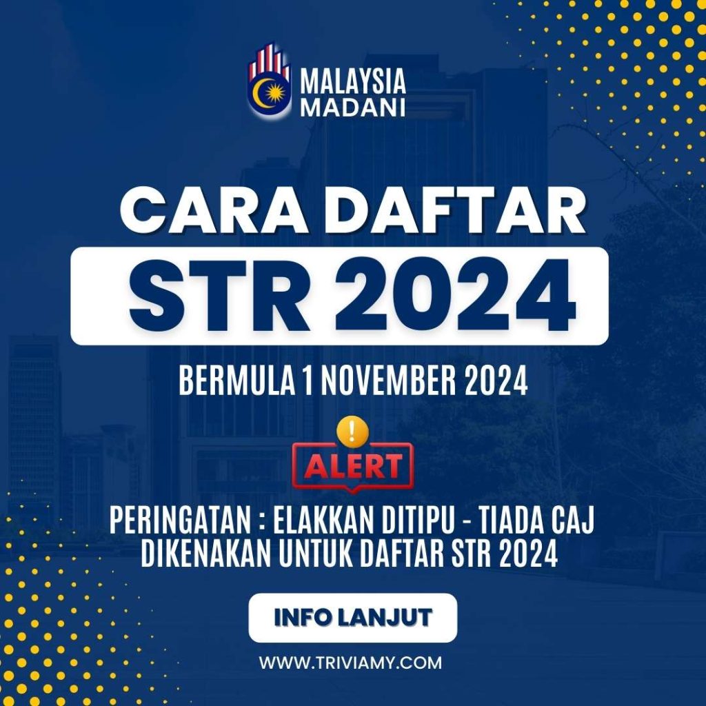 Elakkan Ditipu Tiada Caj Dikenakan Untuk Daftar STR 2024 Ini Cara   Blue Gradient Modern Travel Agency Instagram Post 13 1024x1024 