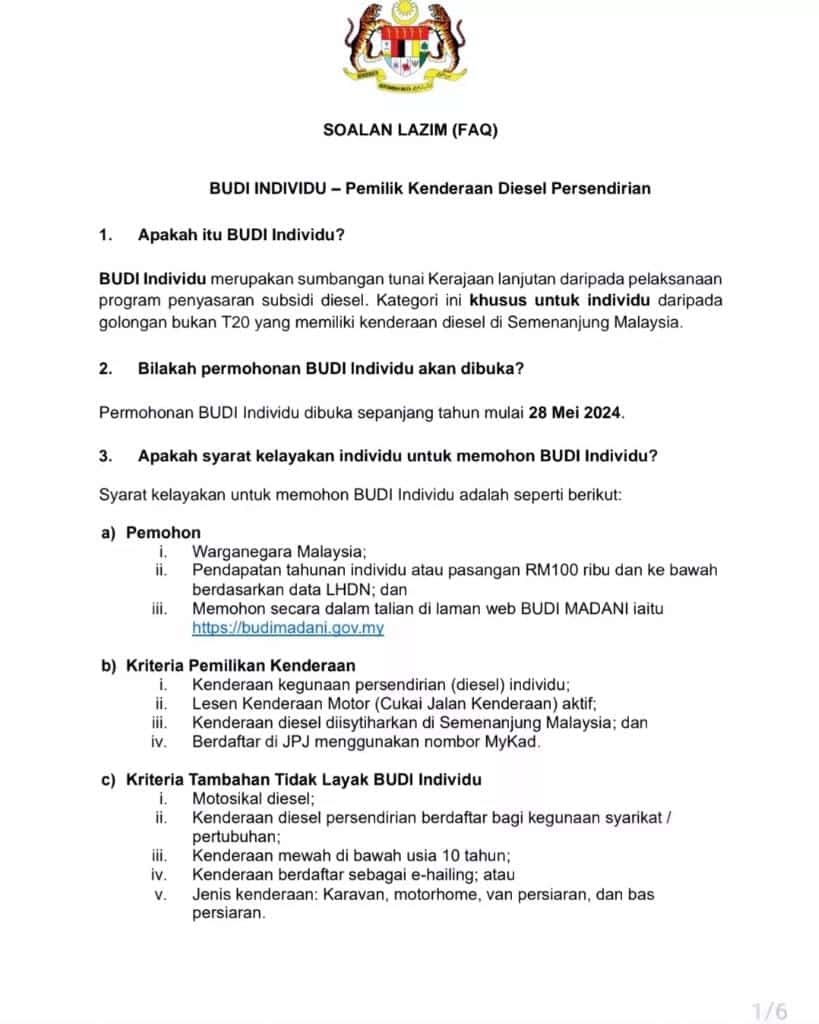 BUDI MADANI FAQ 3