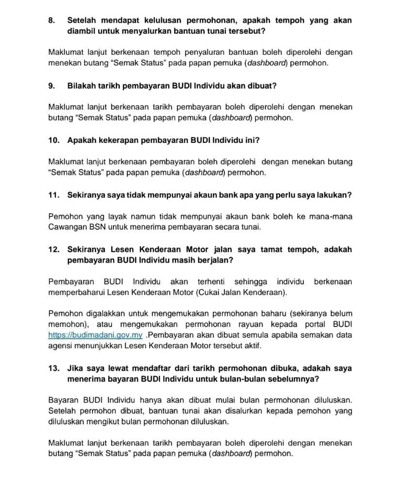 BUDI MADANI FAQ 5