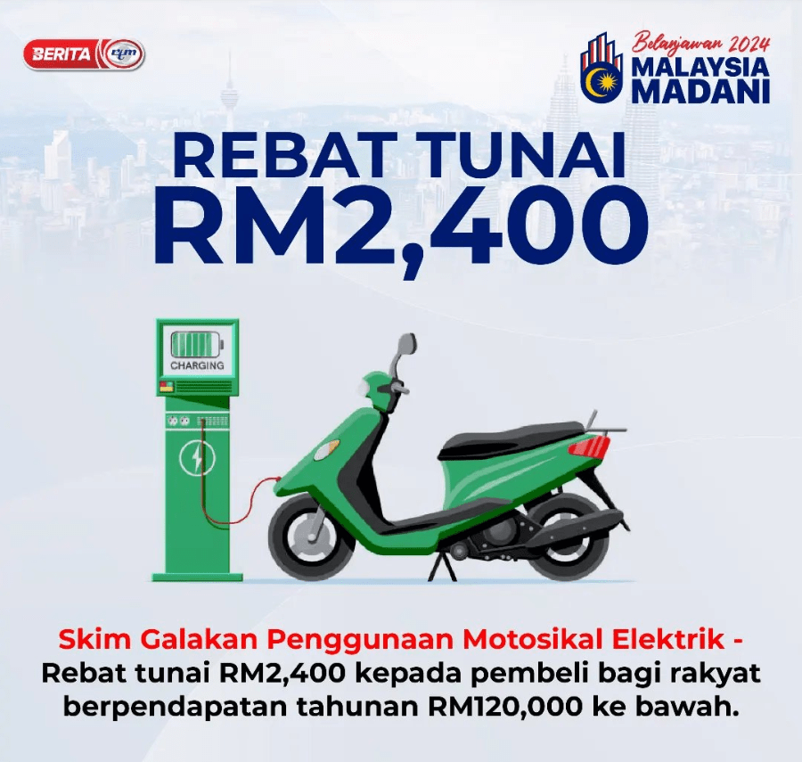 Bantuan Skim Rebat Motorsikal RM2,400