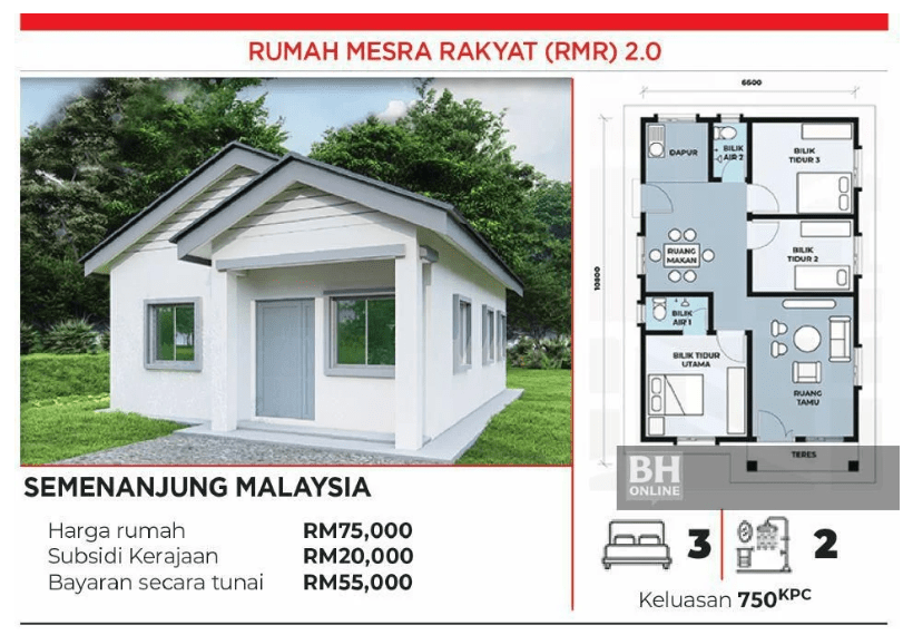 Rumah Mesra Rakyat 2.0 - Bantuan Bina Rumah Di Tanah Sendiri