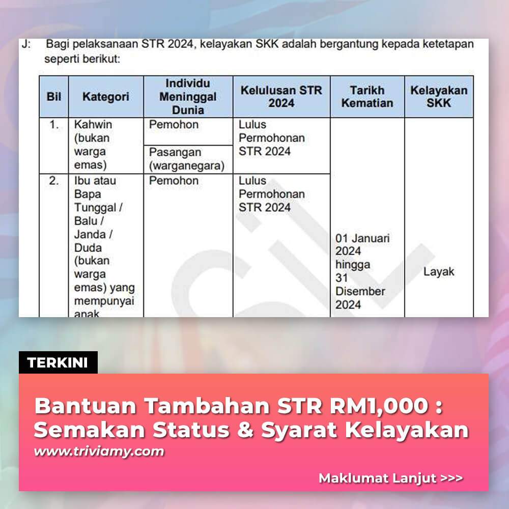 TR BANTUAN TAMBAHAN STR RM1K