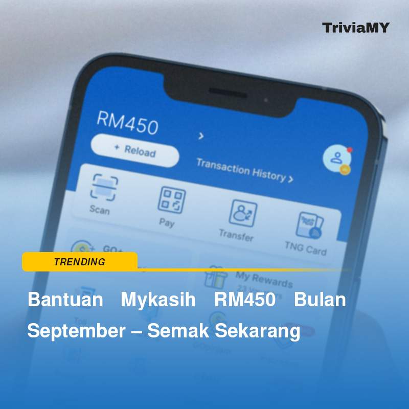 Bantuan Mykasih RM450 September – Semak Sekarang